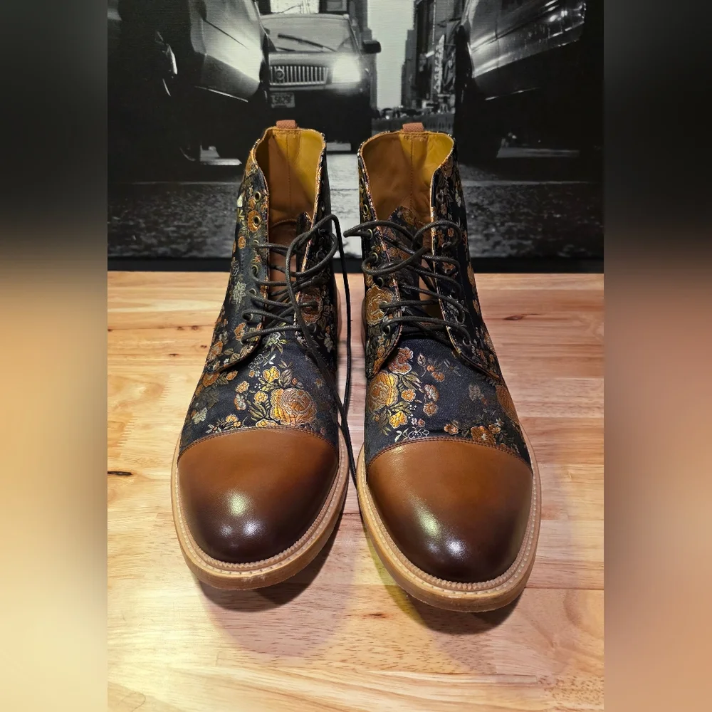 Taft The Jack Boot in Eden 13 US / 46 EU Floral Jacquard - Picture 1 of 6